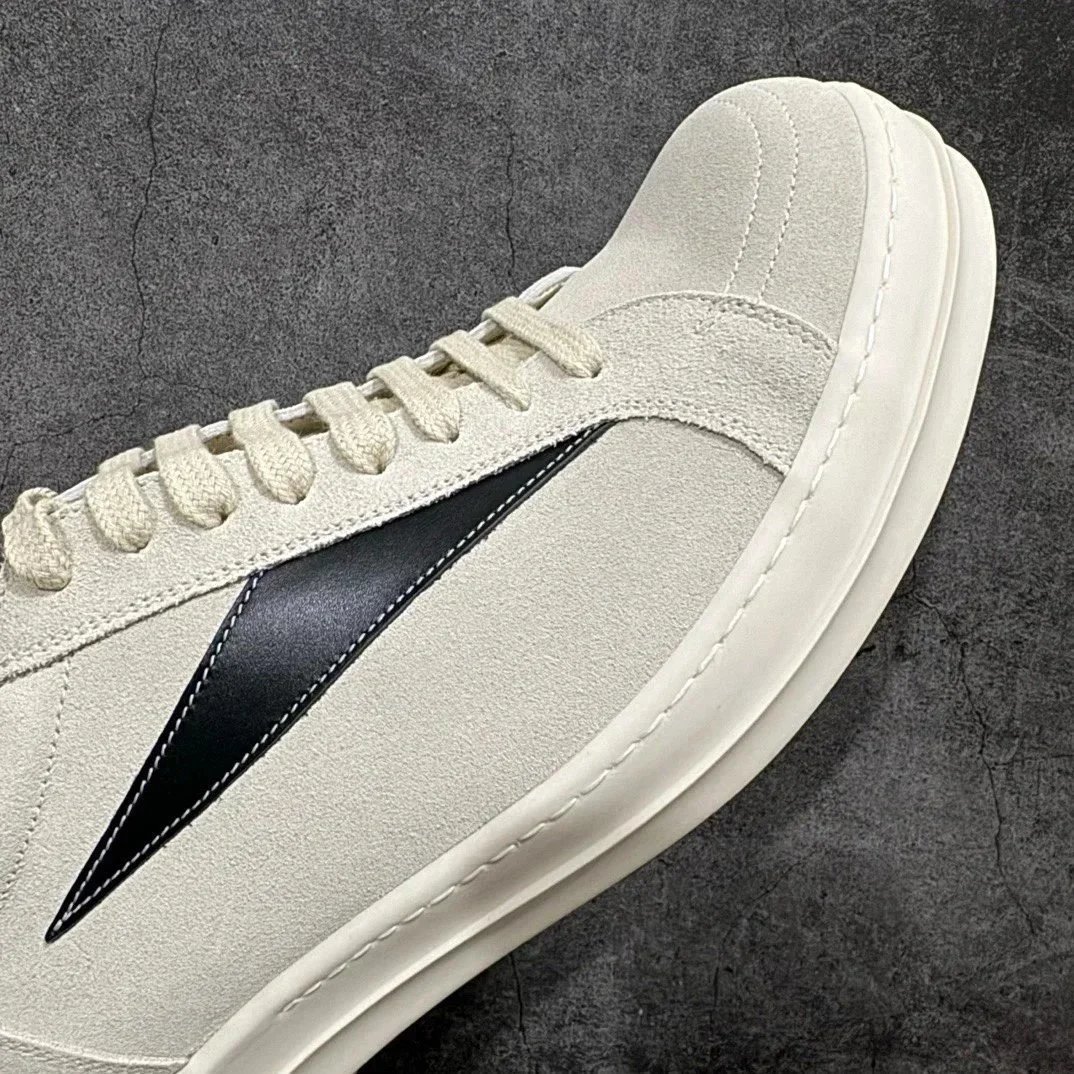 Suede Low Top Sneaker Brown White Minimalist