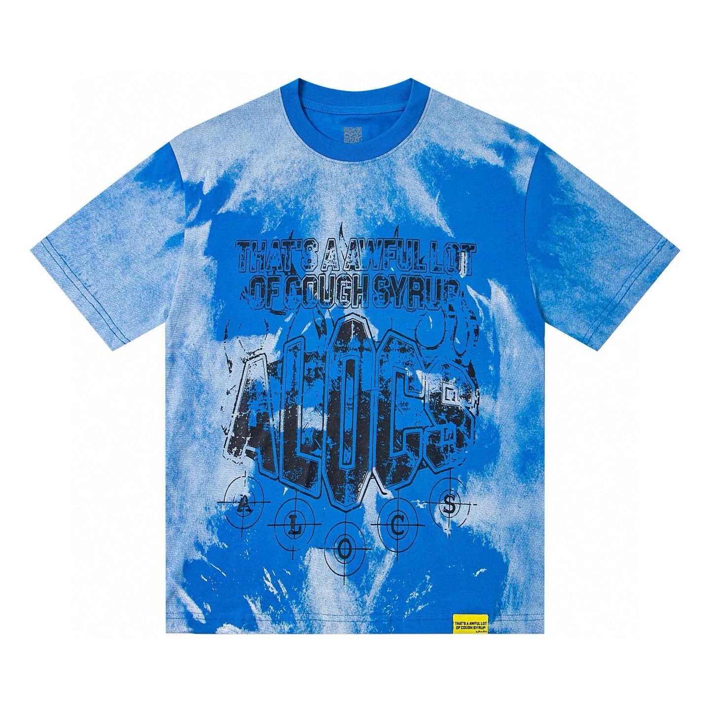 Alocs That's A Awful Lot Of Cough Syrup Pink Tie Dye Graphic T-Shirt