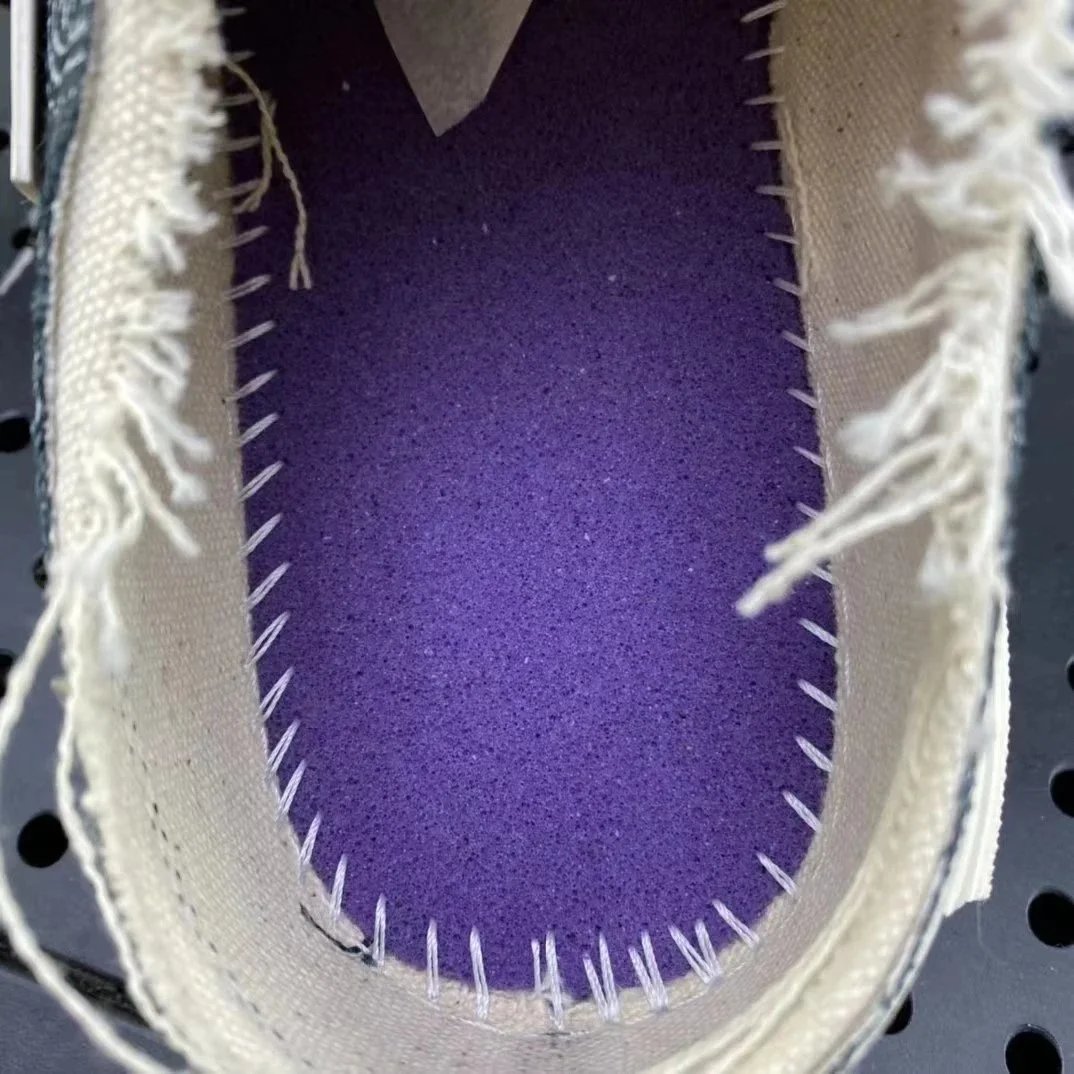 XVESSEL Sneakers frayed canvas low-top with patchwork sole image 9