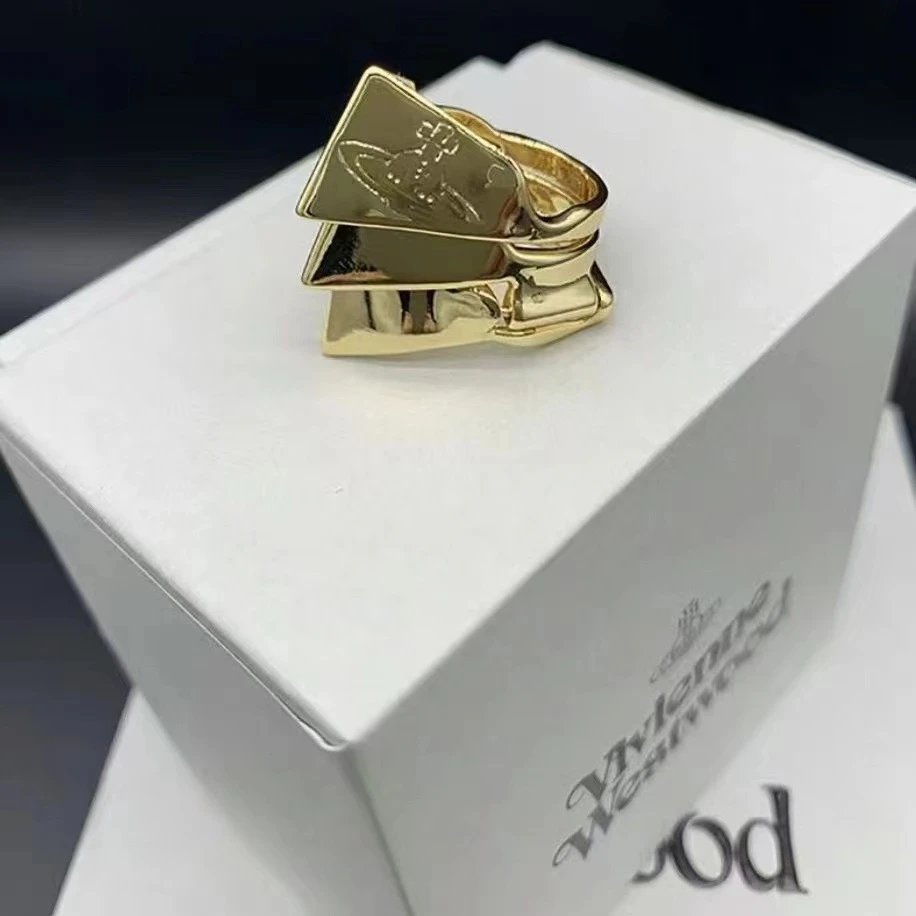 Vivienne Westwood Gold Orb Logo Statement Ring