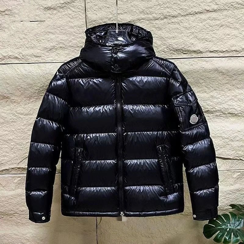 Moncler Maya Black Glossy Puffer Jacket