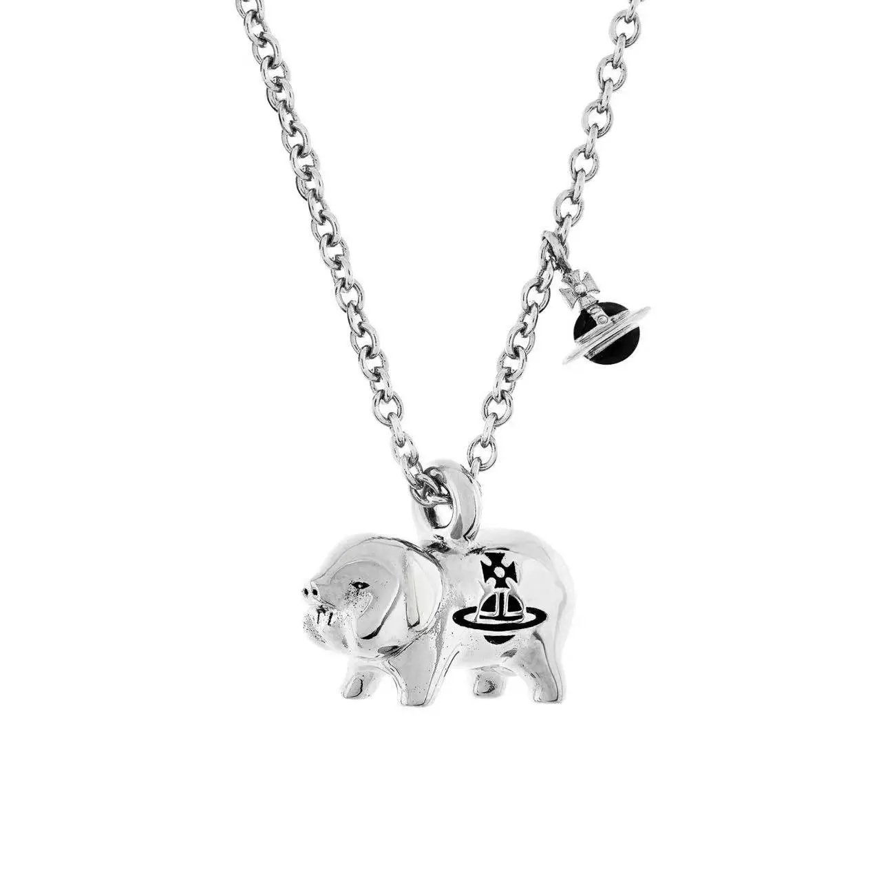 Vivienne Westwood Gold Silver Bear Charm Chain Bracelet