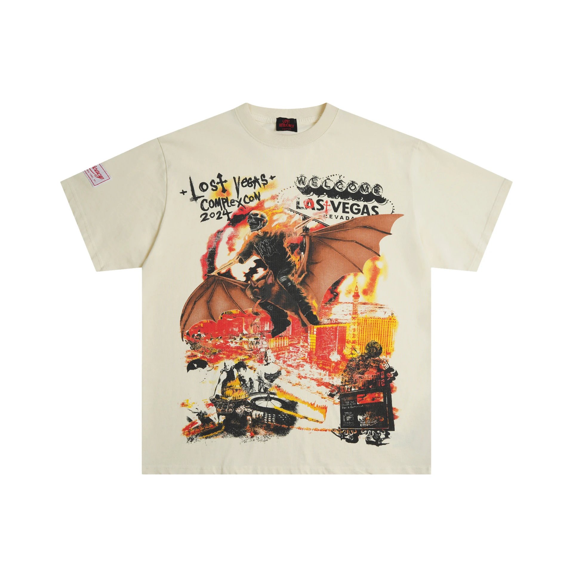 Graphic Print White Streetwear T-Shirt