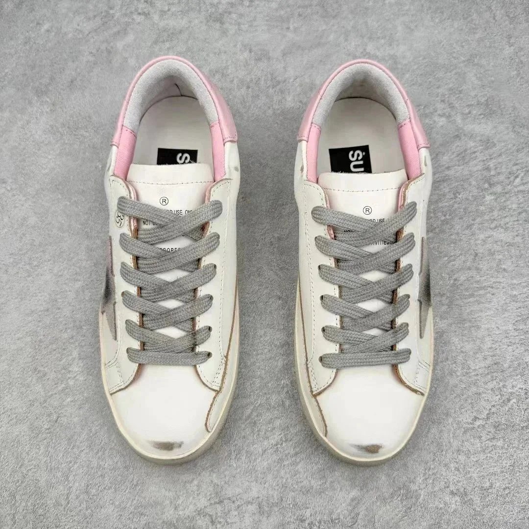 Golden Goose Superstar White Glitter Star Casual Sneakers