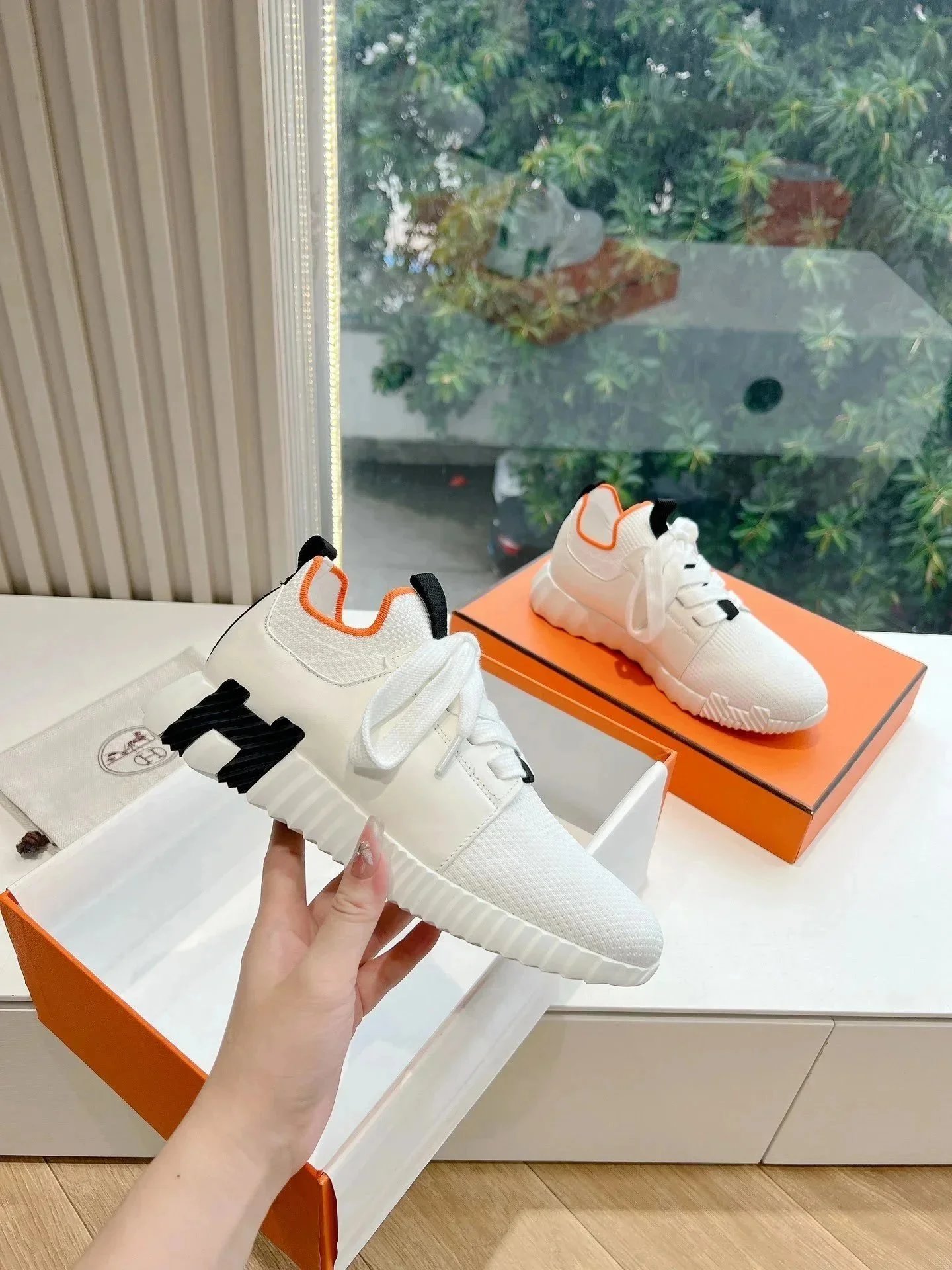 Hermès Sneakers Bouncing knit high-top — Figure 10