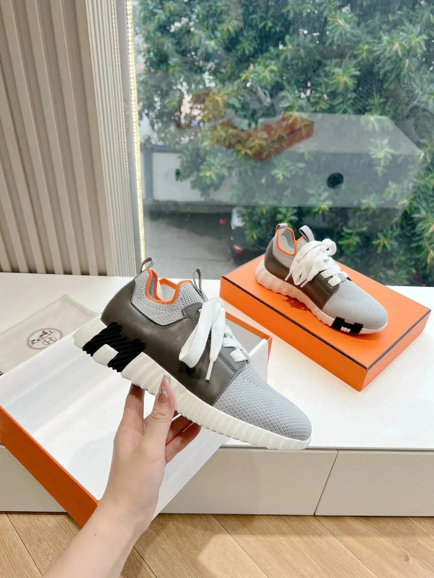Hermès Sneakers Bouncing knit high-top — Figure 12