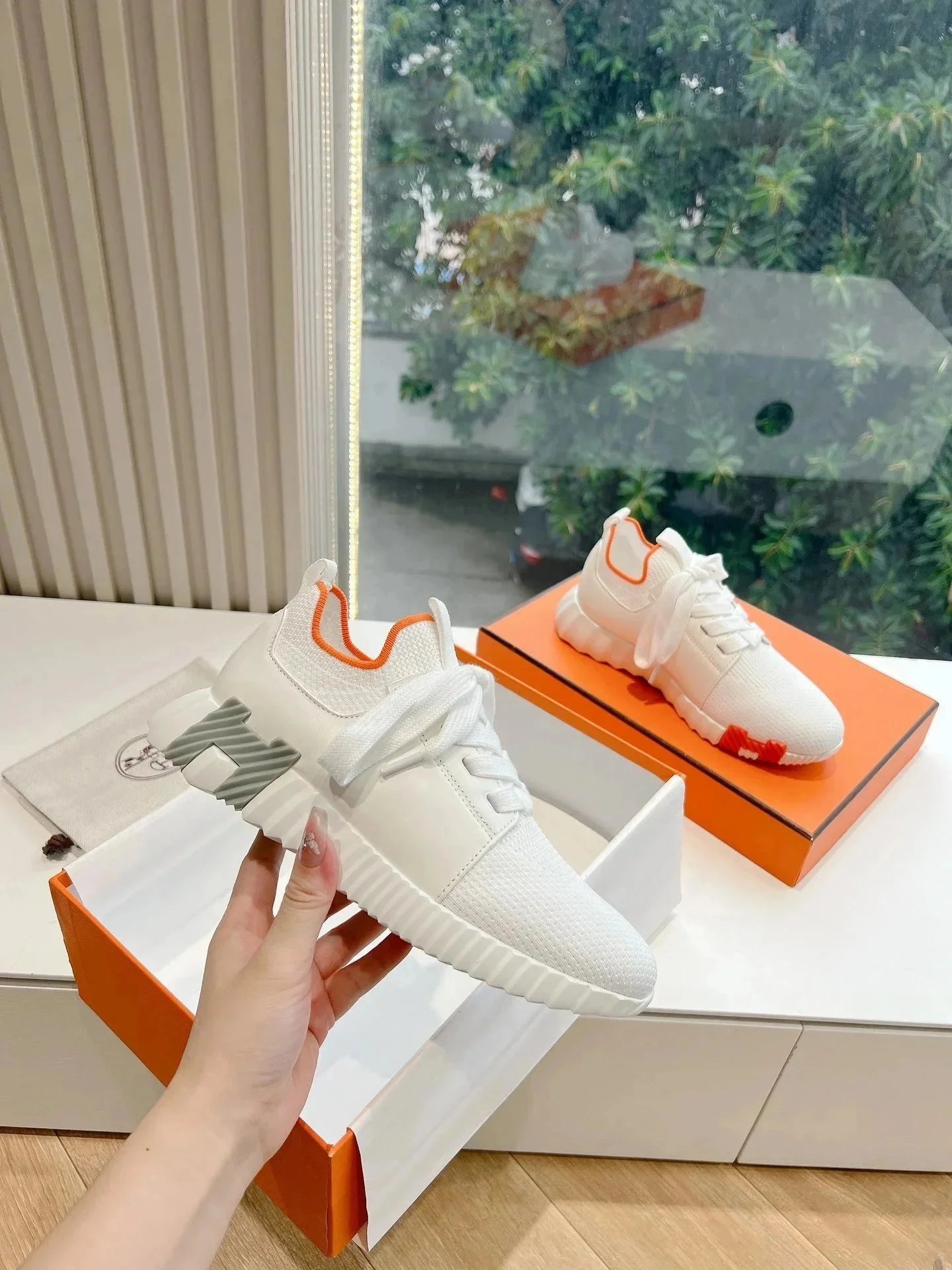 Hermès Sneakers Bouncing knit high-top — Figure 16