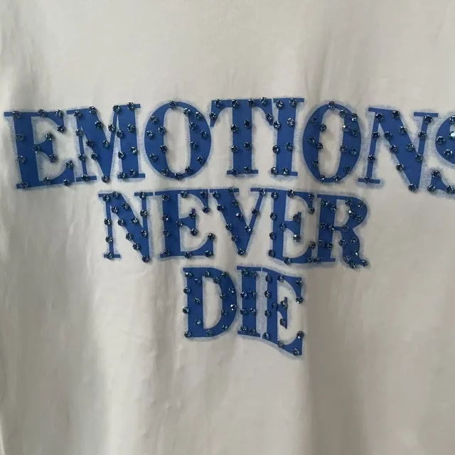Mixed Emotion T-Shirts Rhinestone Emotions Never Die Graphic product detail image 12