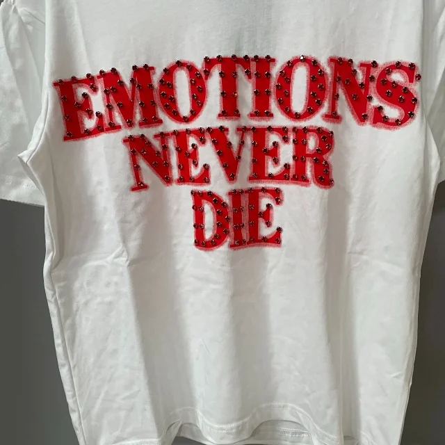 Mixed Emotion T-Shirts Rhinestone Emotions Never Die Graphic product detail image 20