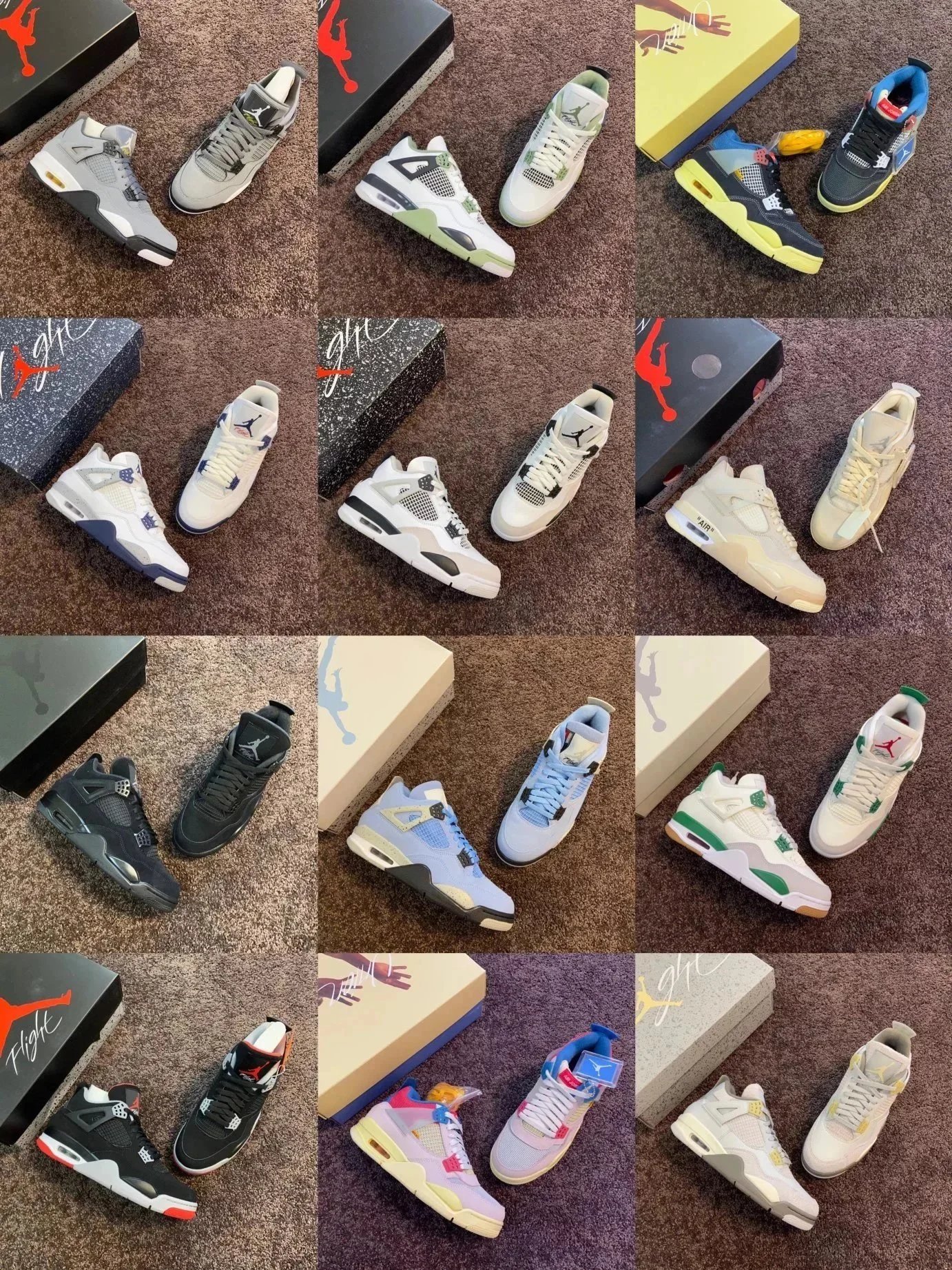 Jordan Air Jordan 4 Multiple Colors Casual Basketball Sneakers