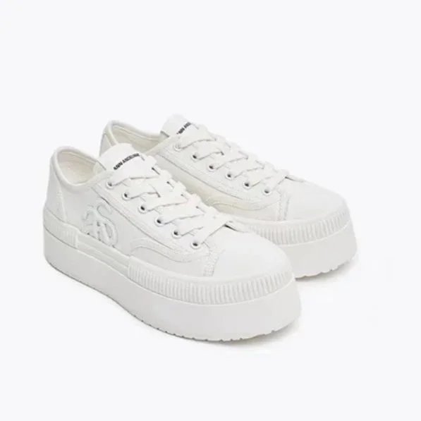 Semir Sneakers Low-Top Platform Canvas — white