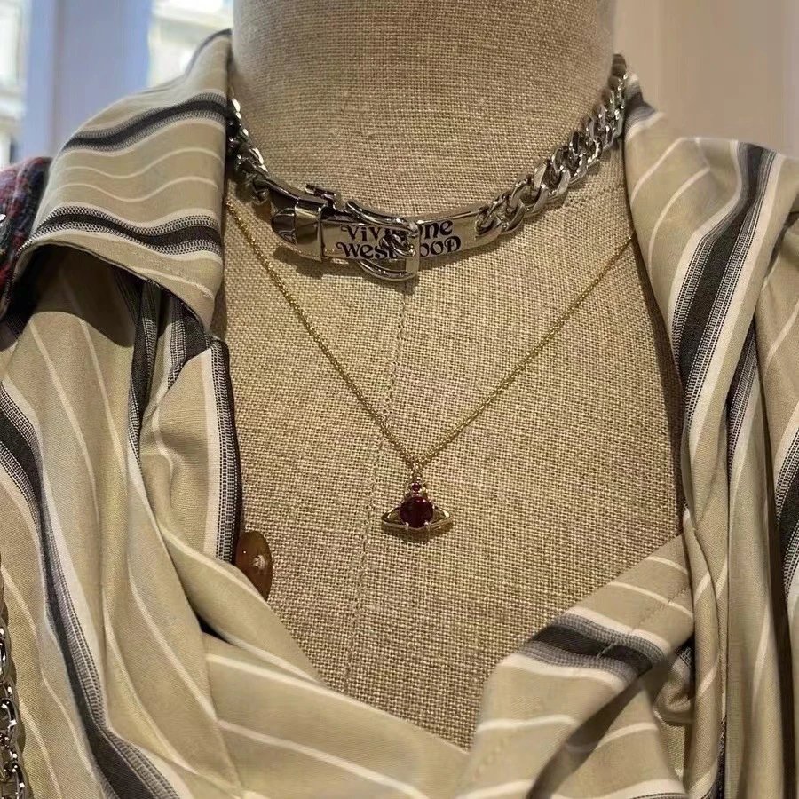 Vivienne Westwood Gold Tone Orb Logo Chain Belt