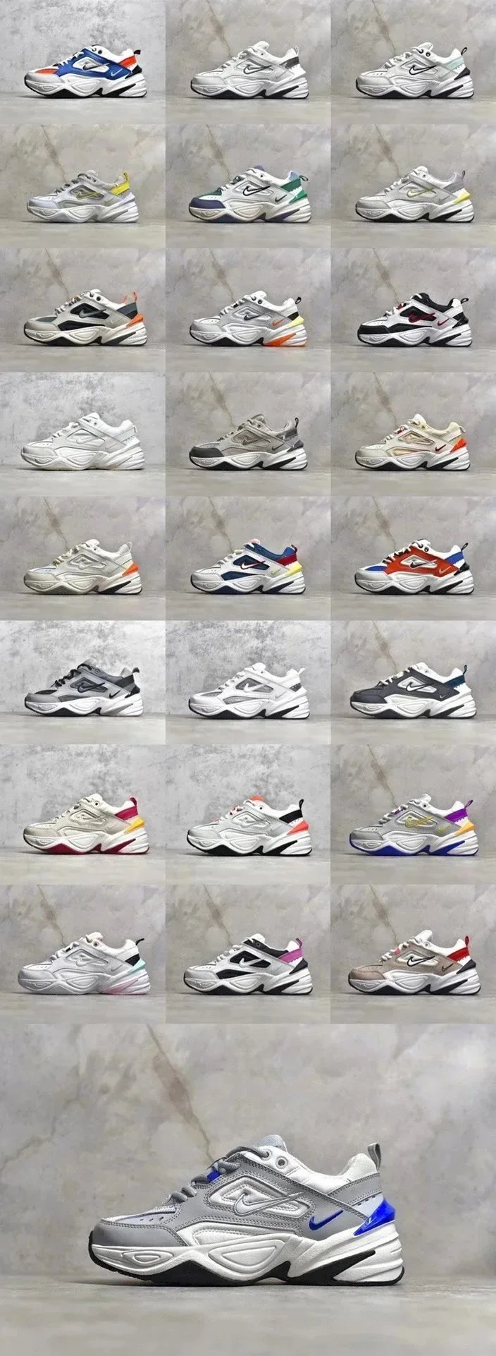 M2K Tekno White Casual Sneakers