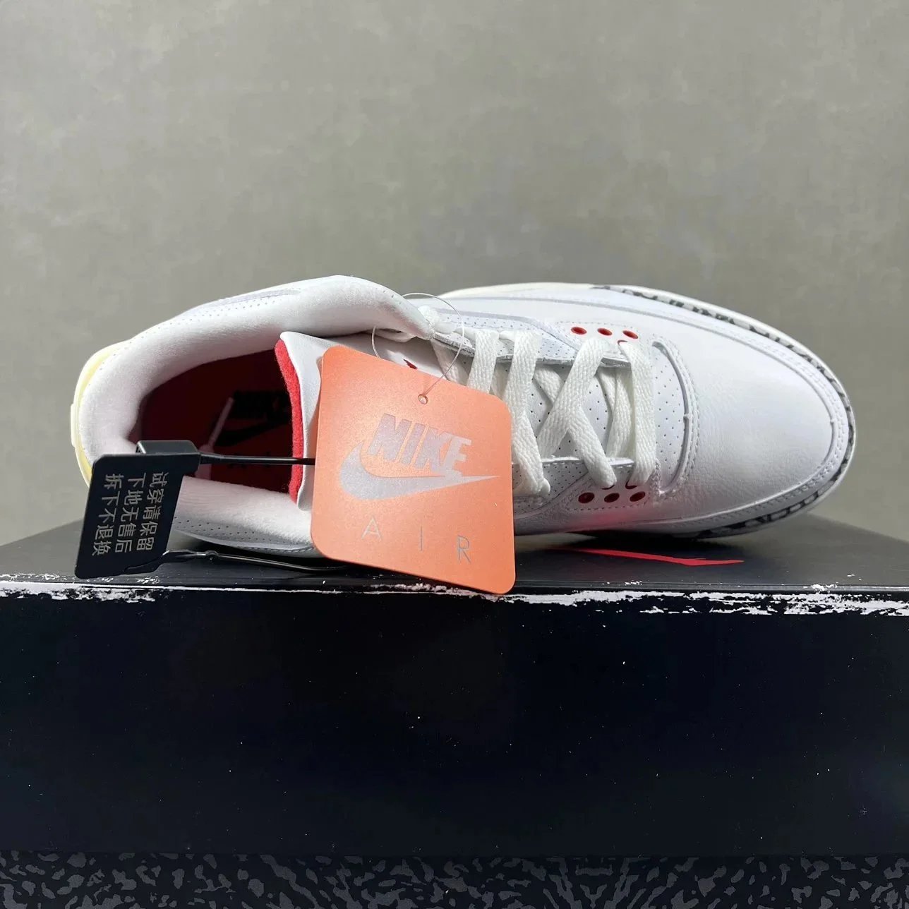 Nike Air Jordan 3 White Cement Grey Retro Sneakers