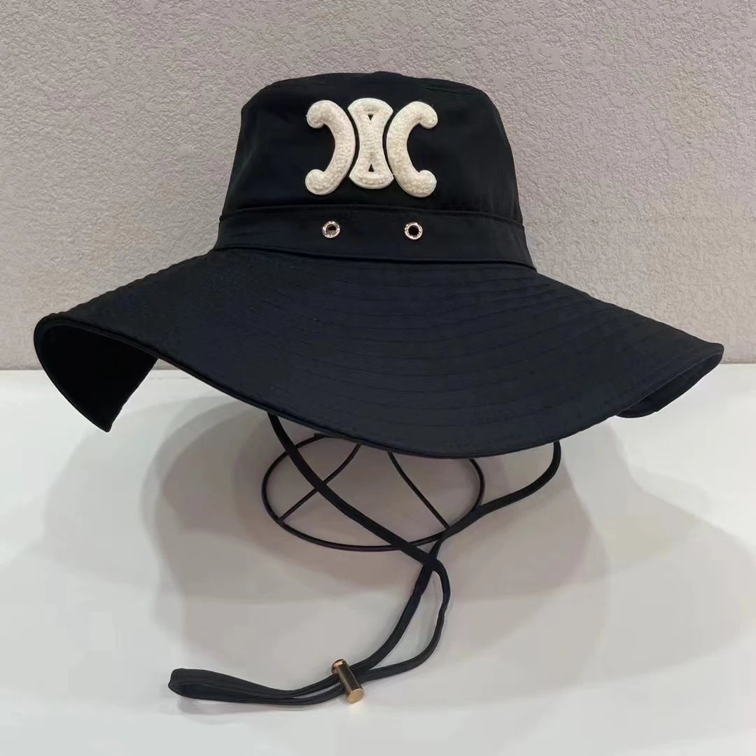 XC Logo Wide Brim Sun Hat Beige Navy Olive Black Casual