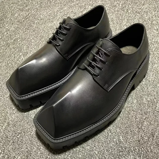 Prada Leather Shoes Lace-Up Platform Derby product detail image 5