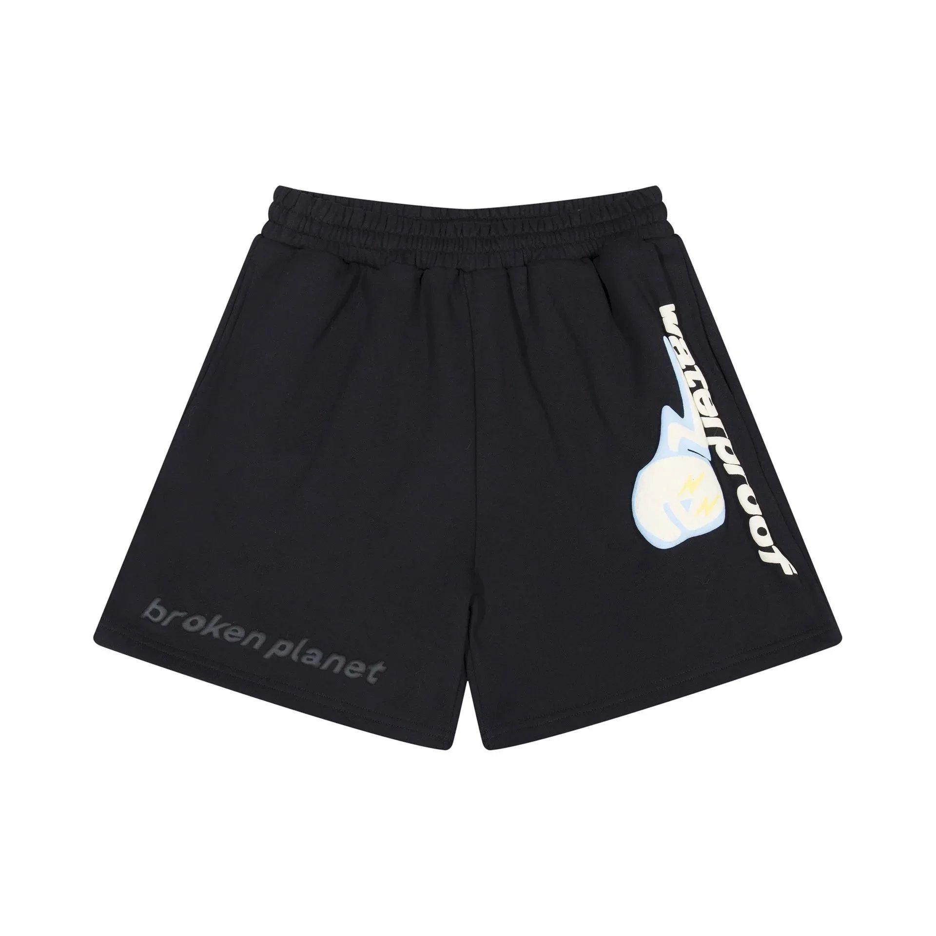 Broken Planet Gray Beige Streetwear Sweat Shorts