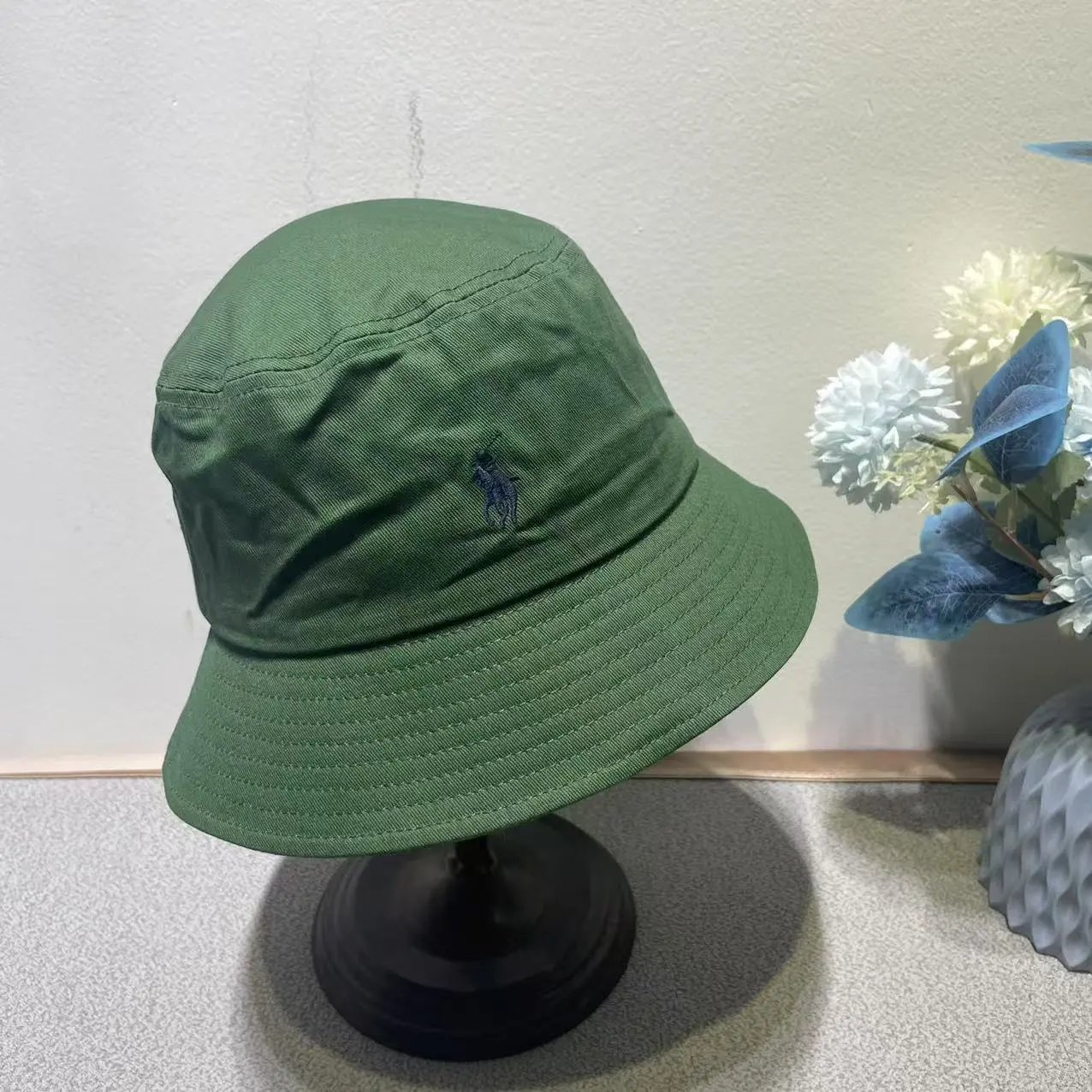 Polo Ralph Lauren Hats Embroidered Pony Bucket Hat — army green