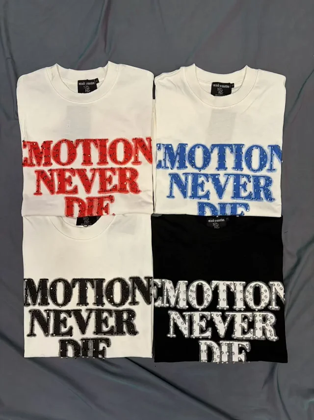 Mixed Emotion T-Shirts Rhinestone Emotions Never Die Graphic product detail image 9