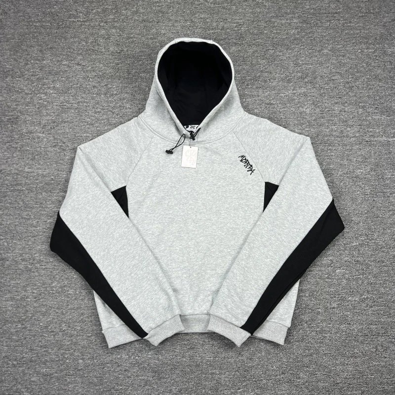 Mertra Matching Sets Color-block hooded sweatshirt and jogger set — 2003 top