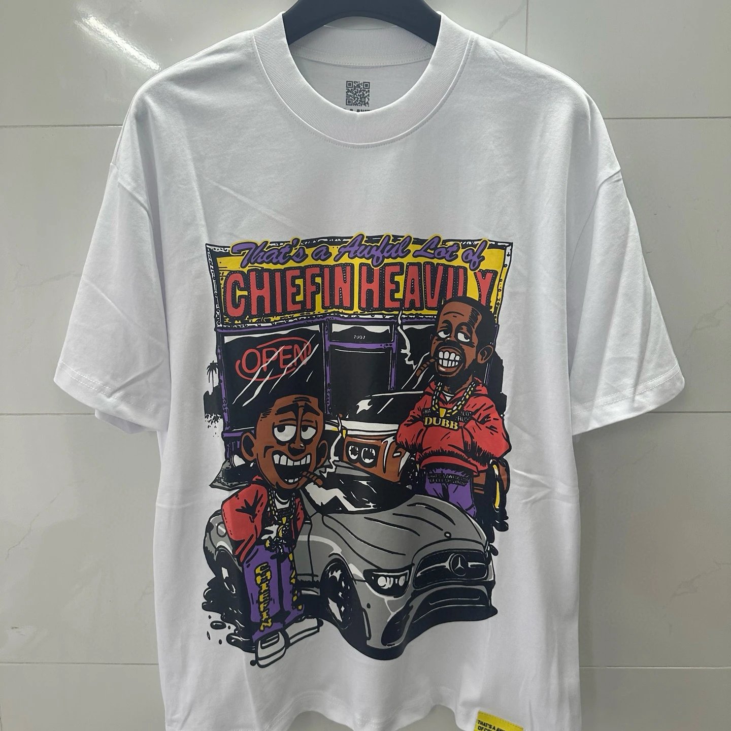 Graphic Print White Red Streetwear T-Shirt
