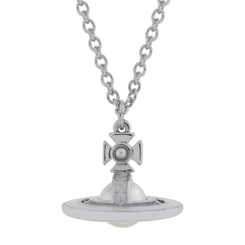 Vivienne Westwood Orb Silver Classic Pendant Necklace