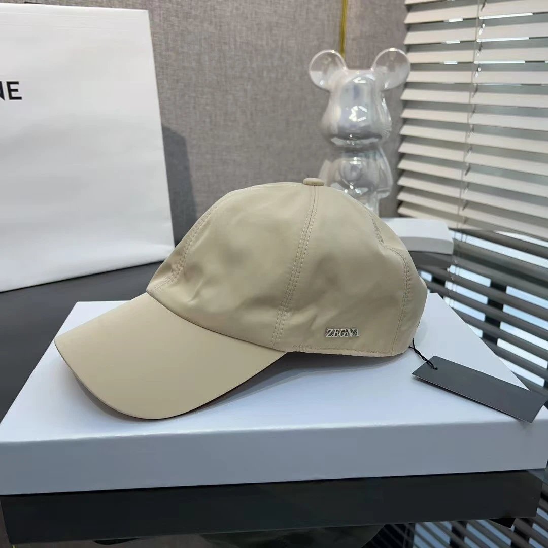 Zegna Baseball Cap Navy Black Brown White Beige Casual