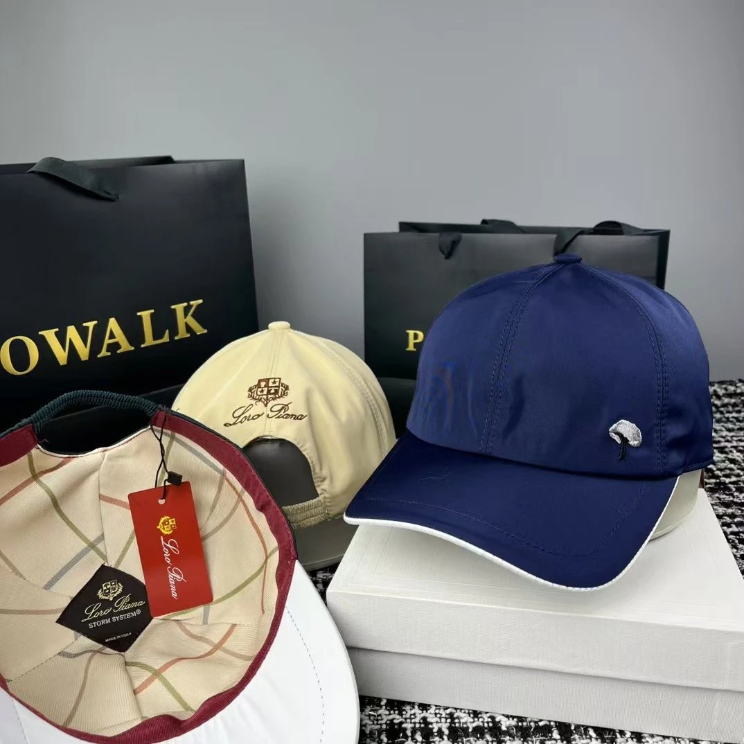 Six Panel Baseball Cap Navy Green Black Tan Beige White Casual Snapback
