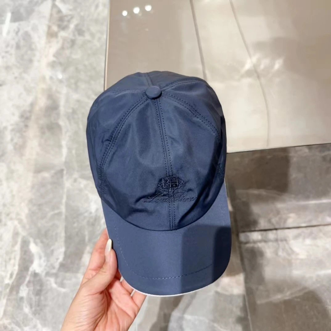 Longchamp Logo Embroidered Navy Red Black Tan Teal White Baseball Cap