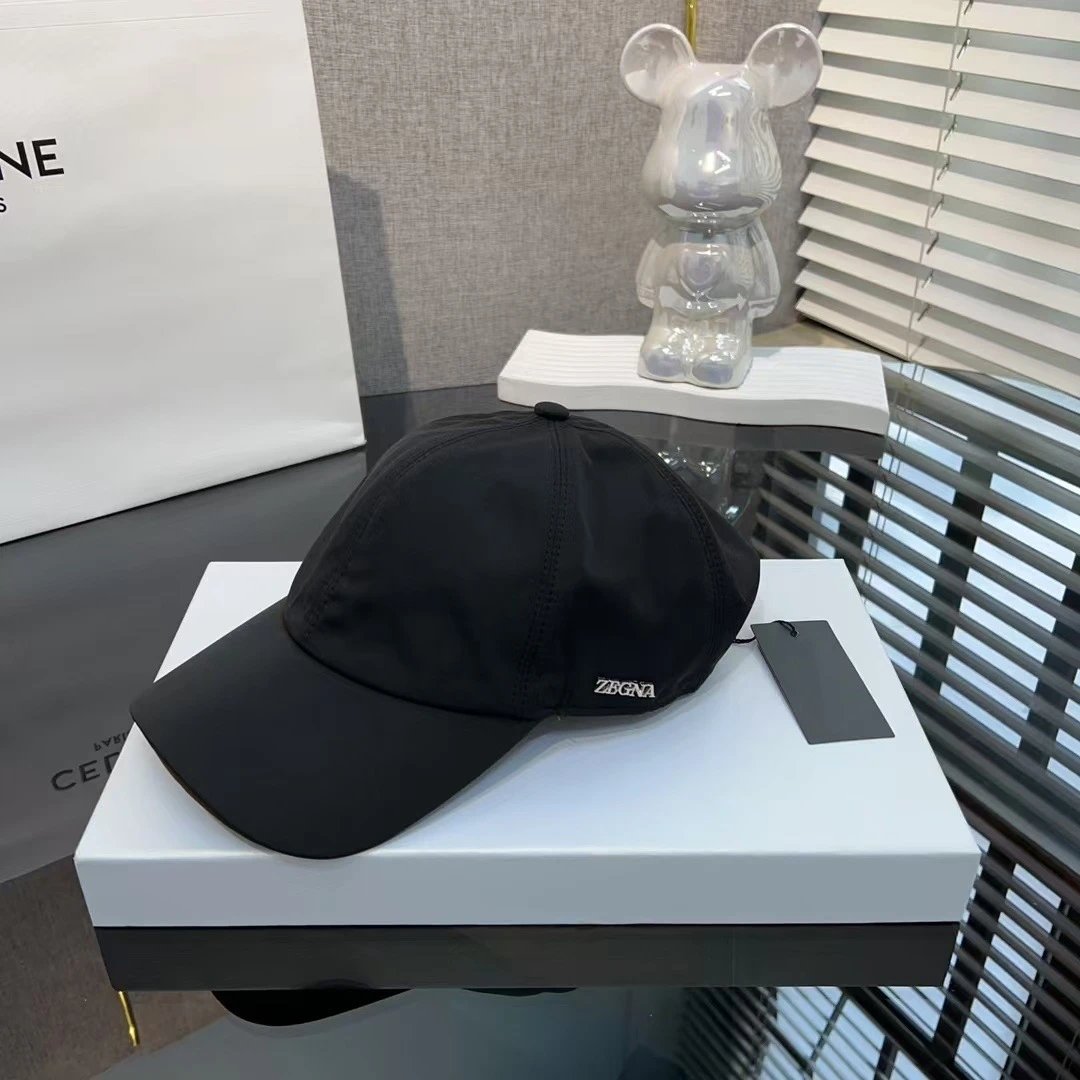 Zegna Baseball Cap Navy Black Brown White Beige Casual