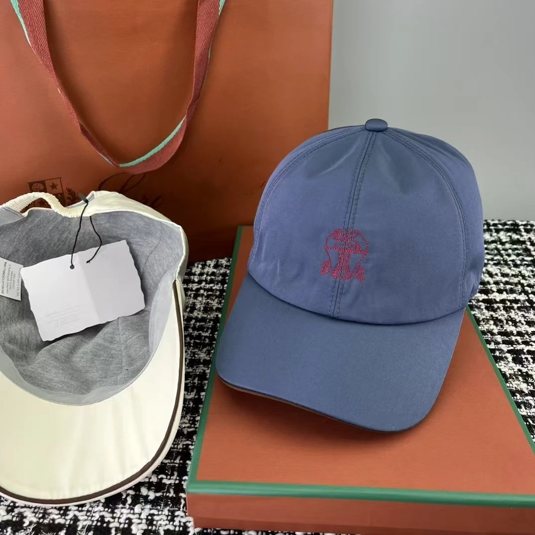 Embroidered Mushroom Cap Navy Blue Casual Baseball Hat