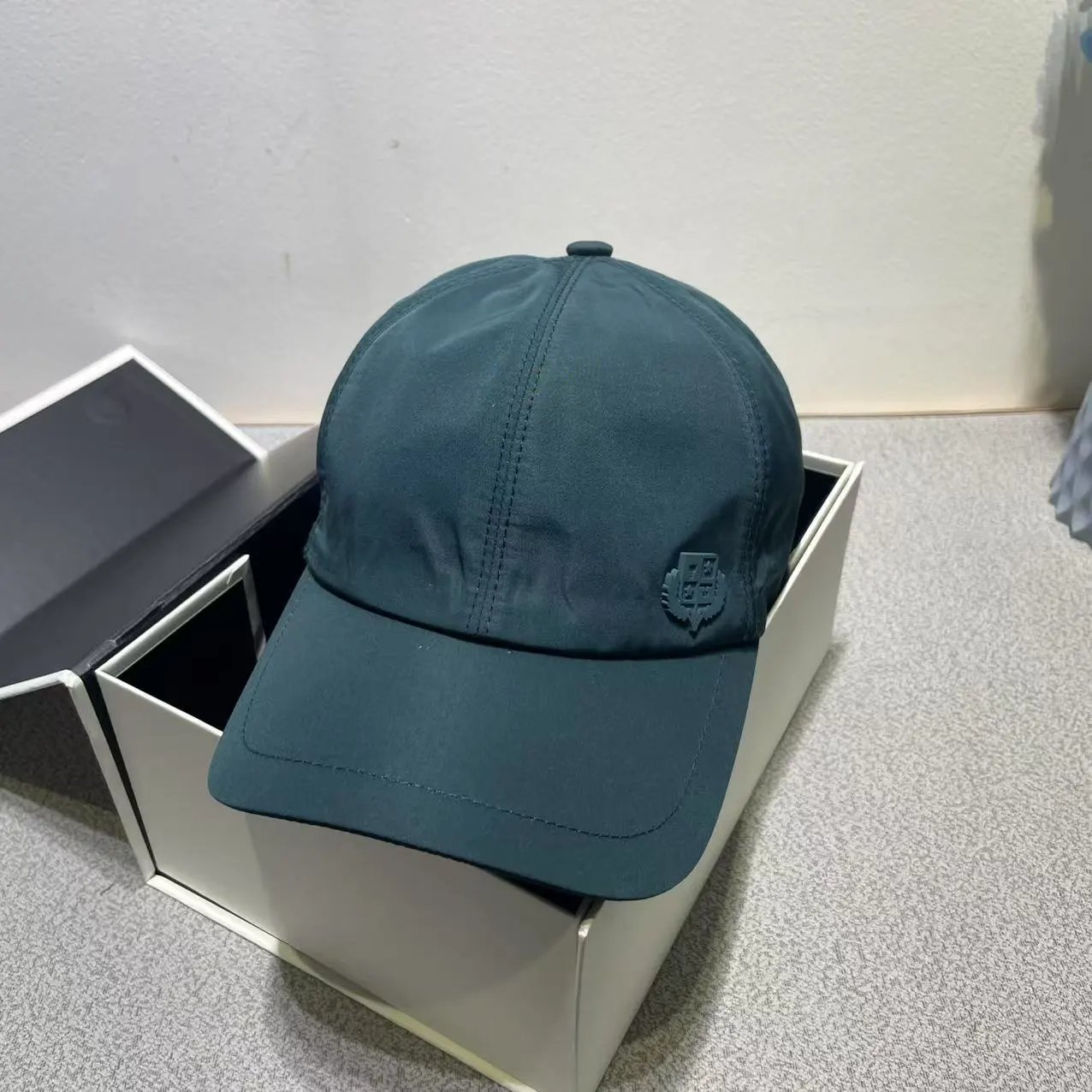 Unbranded Six-Panel Cap Navy Teal Black Ivory Classic Baseball Hat