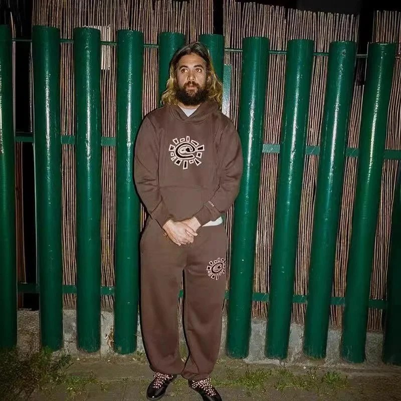 Cotton Sweatpants Black Gray Brown Navy Graphic Joggers