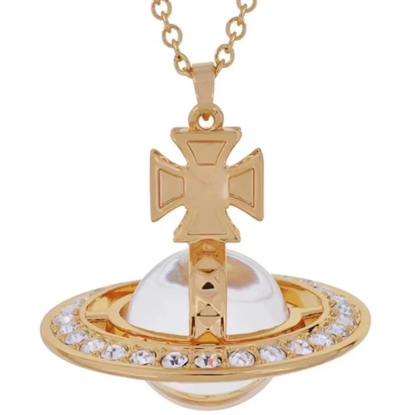 Vivienne Westwood Orb Silver Crystal Punk Jewelry Set