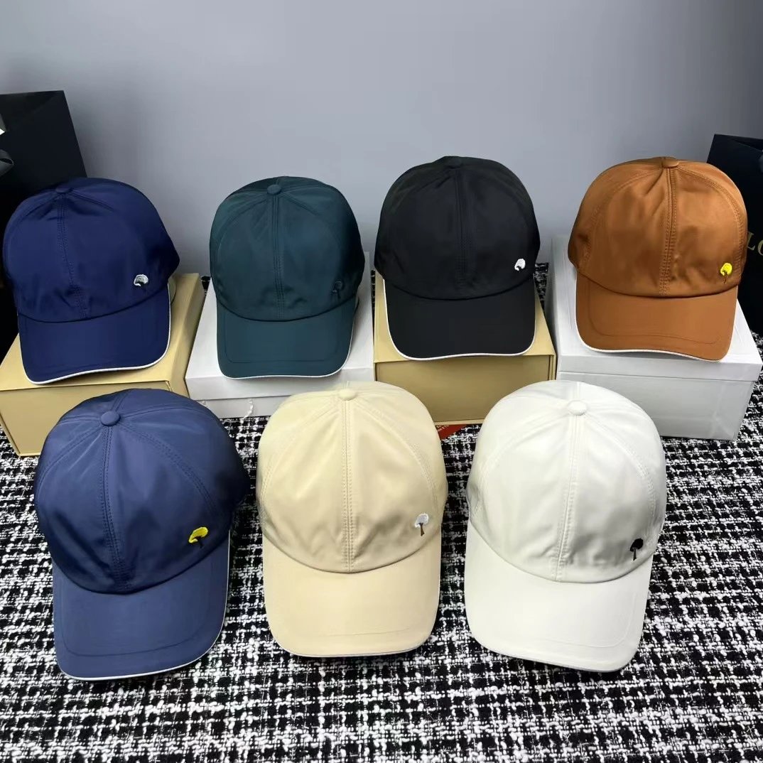 Six Panel Baseball Cap Navy Green Black Tan Beige White Casual Snapback