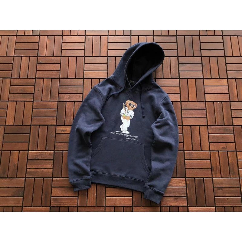 Ralph Lauren Hoodies & Sweatshirts Polo Bear Graphic Pullover Hoodie — L050 Blue