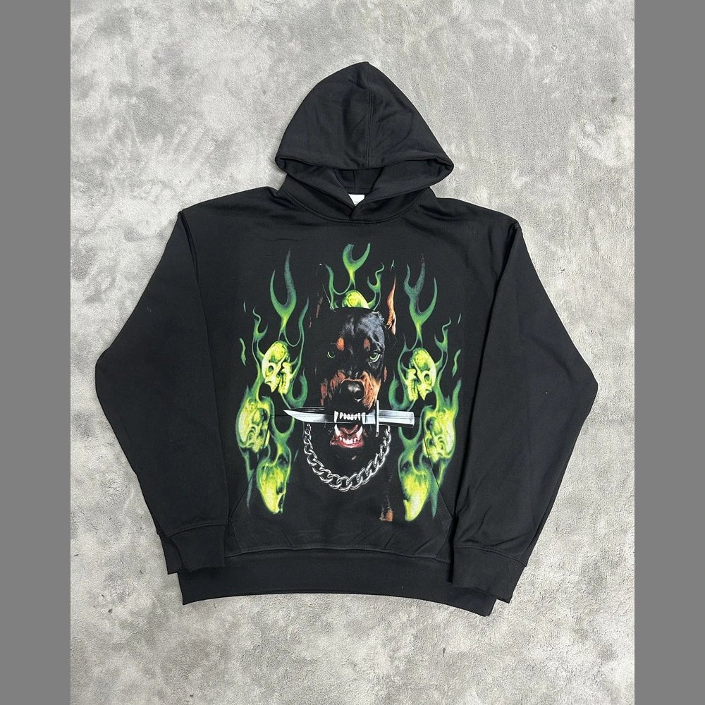Unbranded Hoodies & Sweatshirts Graphic-print pullover hoodie — VA 15 Black