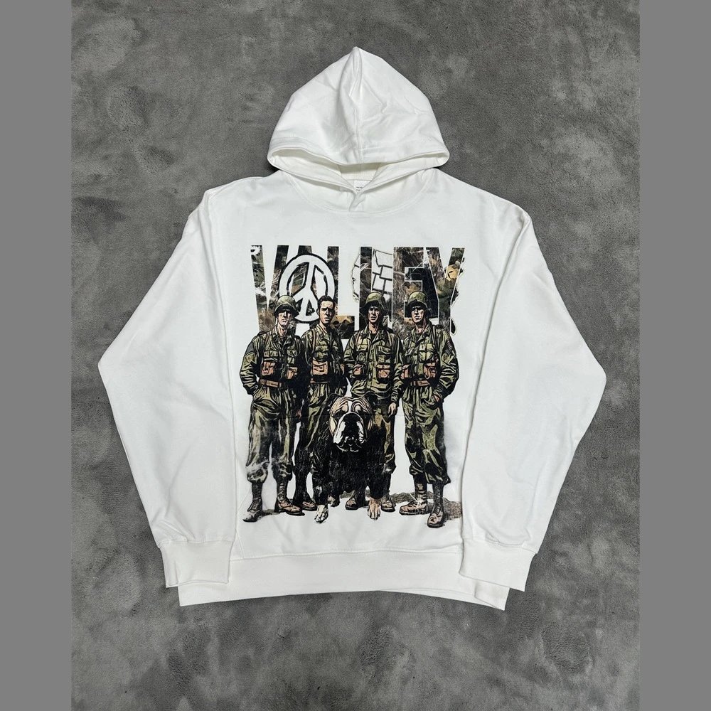 Unbranded Hoodies & Sweatshirts Graphic-print pullover hoodie — VA 23 white