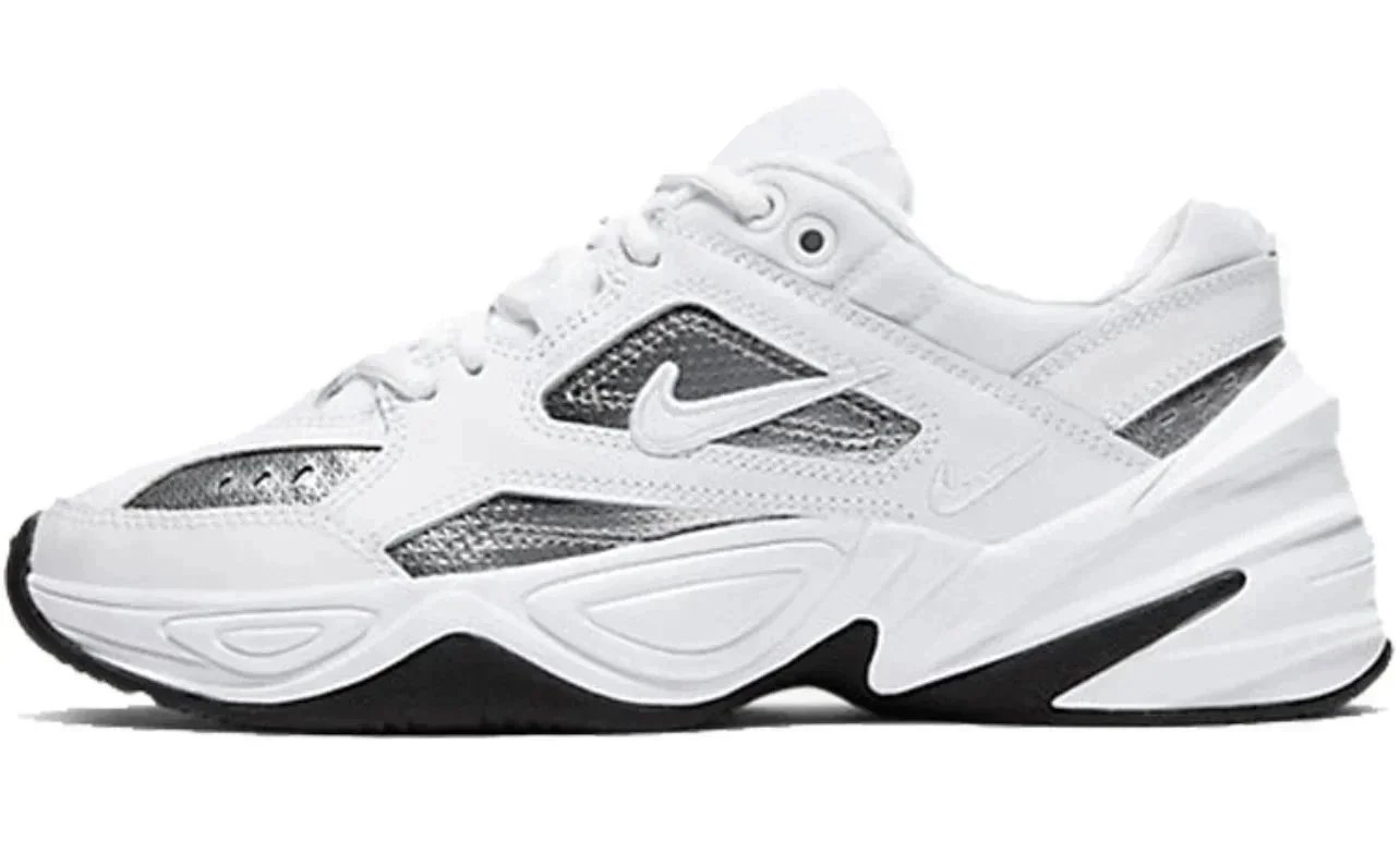Nike M2K Tekno White Silver Chunky Sneakers