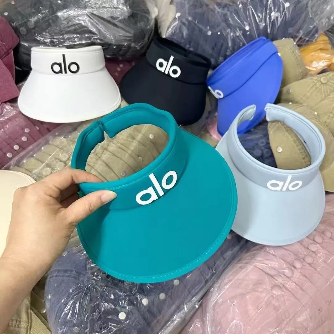 Alo Visor White Black Light Blue Royal Blue Teal Cream Sport Sun Visor