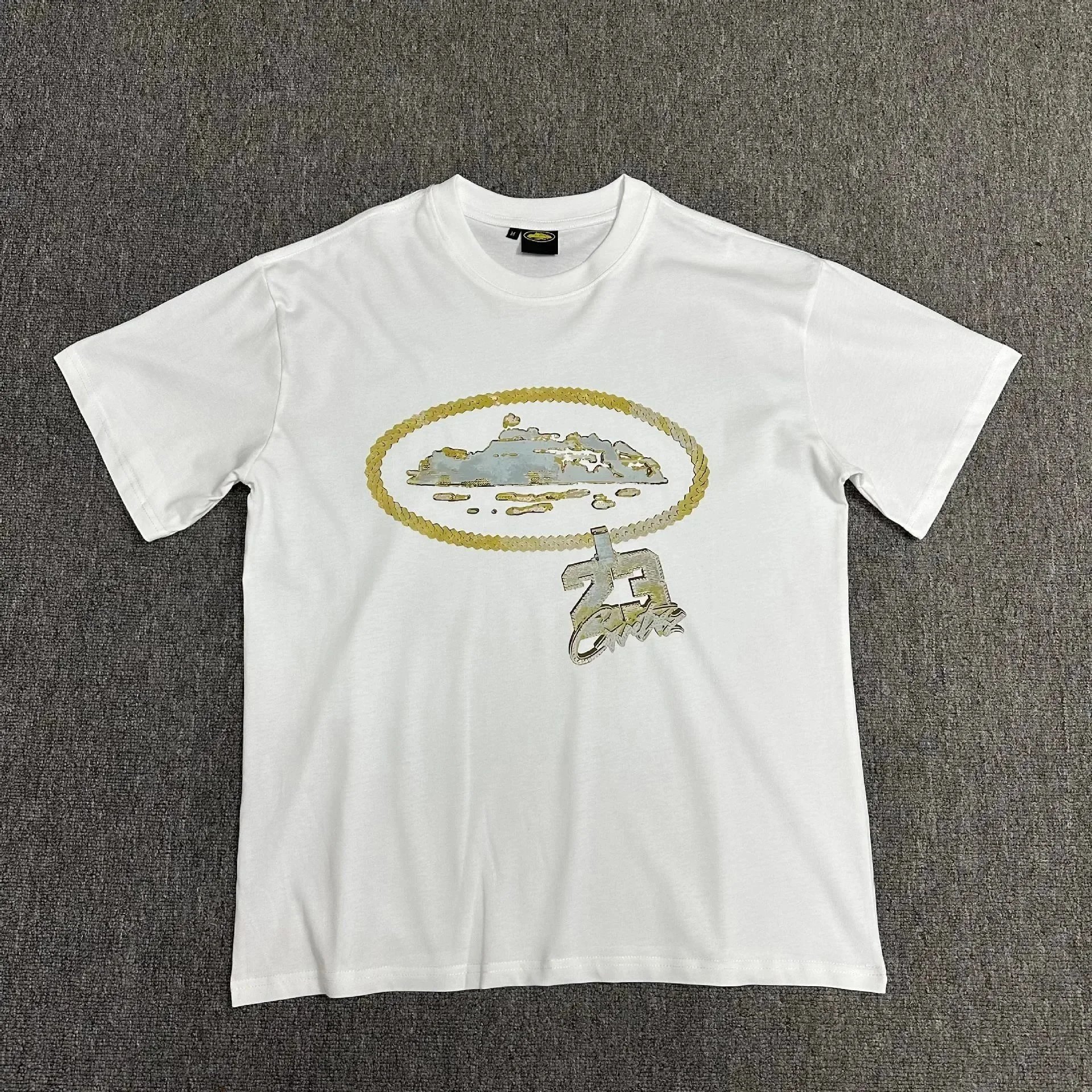Cortez Boat Graphic Print Black White Pink Red Casual T-Shirt