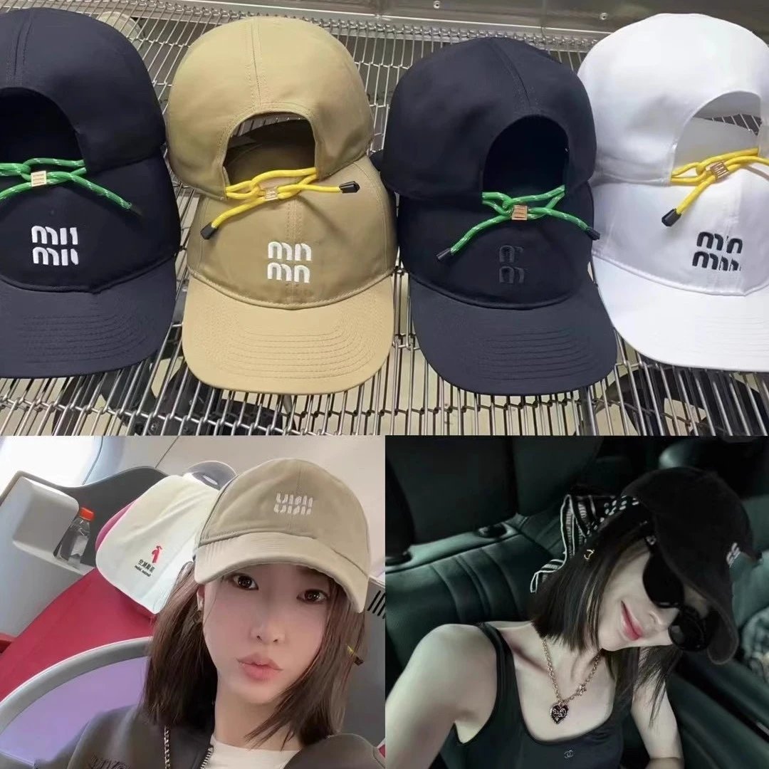 Miu Hats Embroidered Logo Baseball Cap image 1