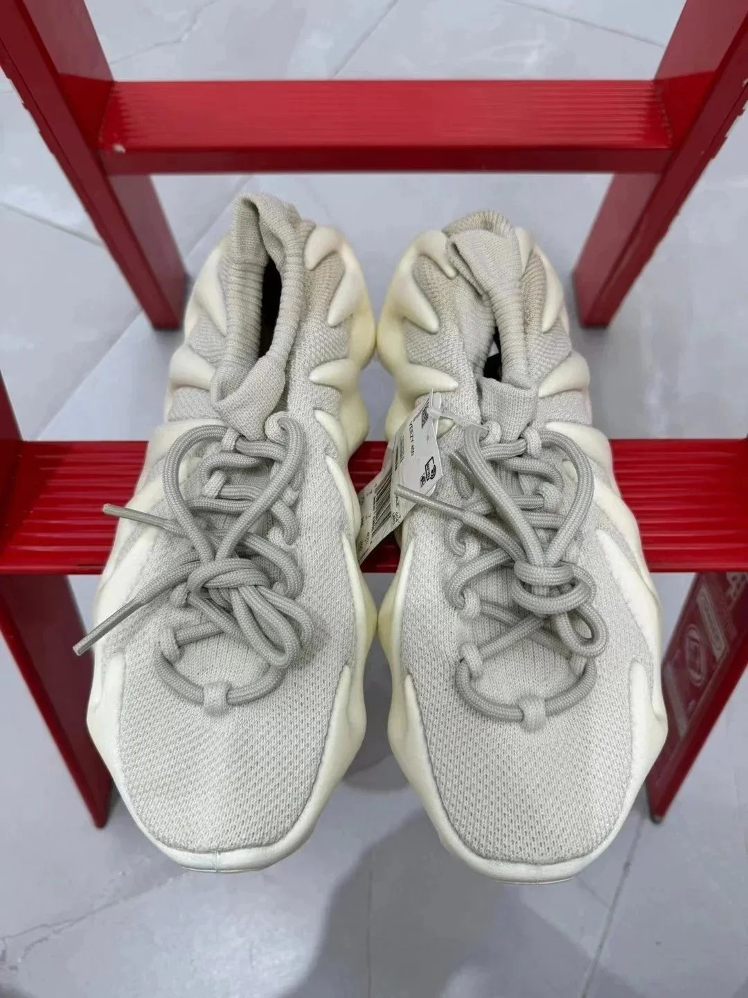 Adidas Yeezy Foam Runner White Knit Sneakers