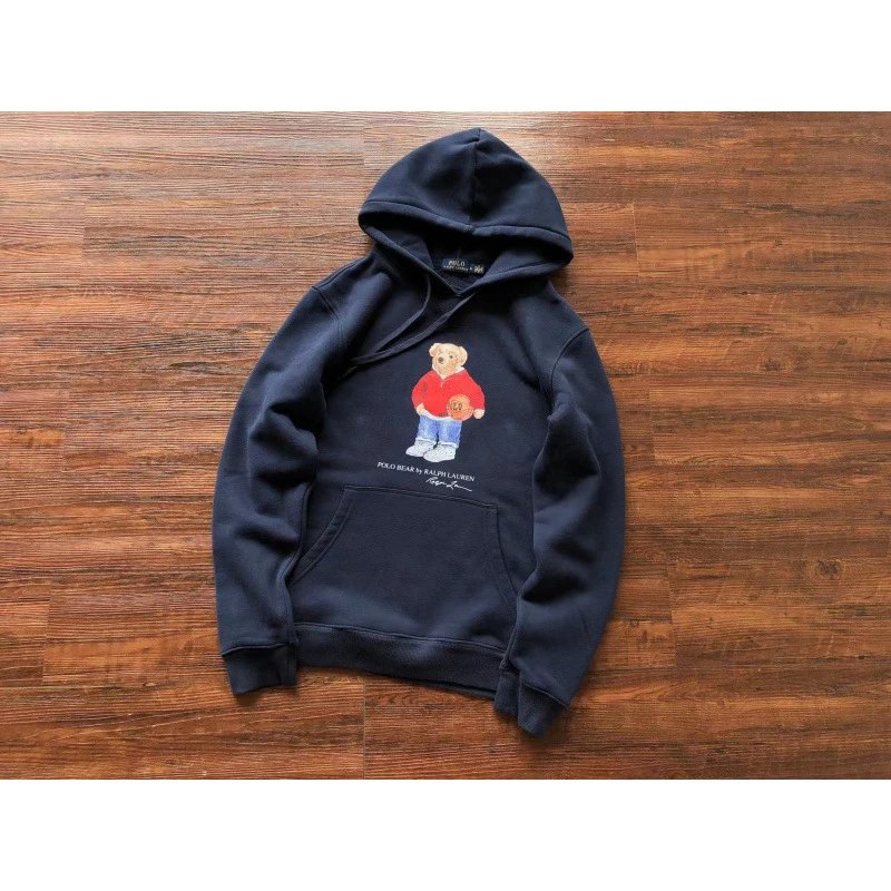 Ralph Lauren Hoodies & Sweatshirts Polo Bear Graphic Pullover Hoodie — L048 Blue