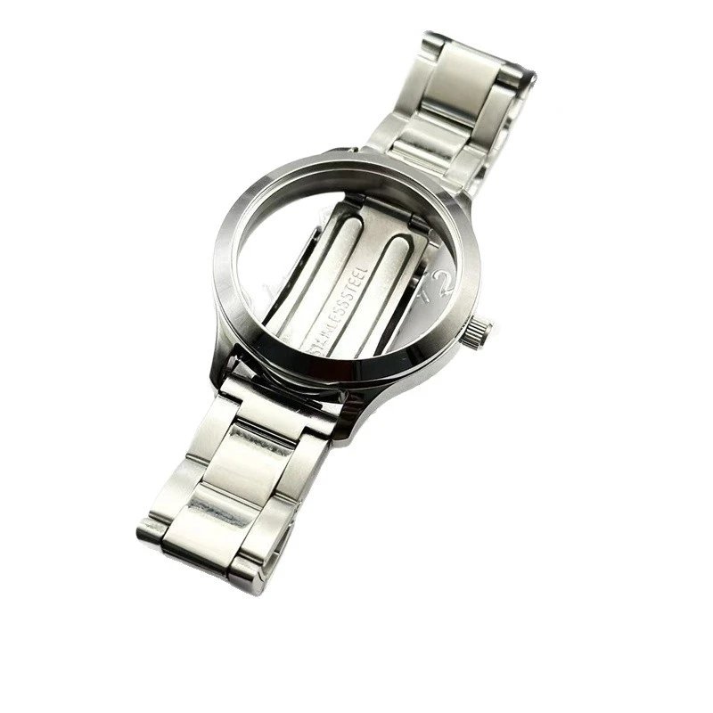 Black Croc-Embossed Leather Belt Silver Buckle Casual Accessory