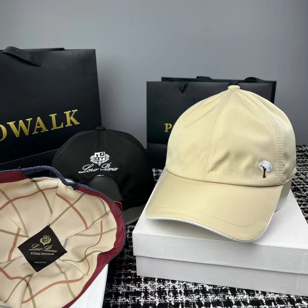 Six Panel Baseball Cap Navy Green Black Tan Beige White Casual Snapback