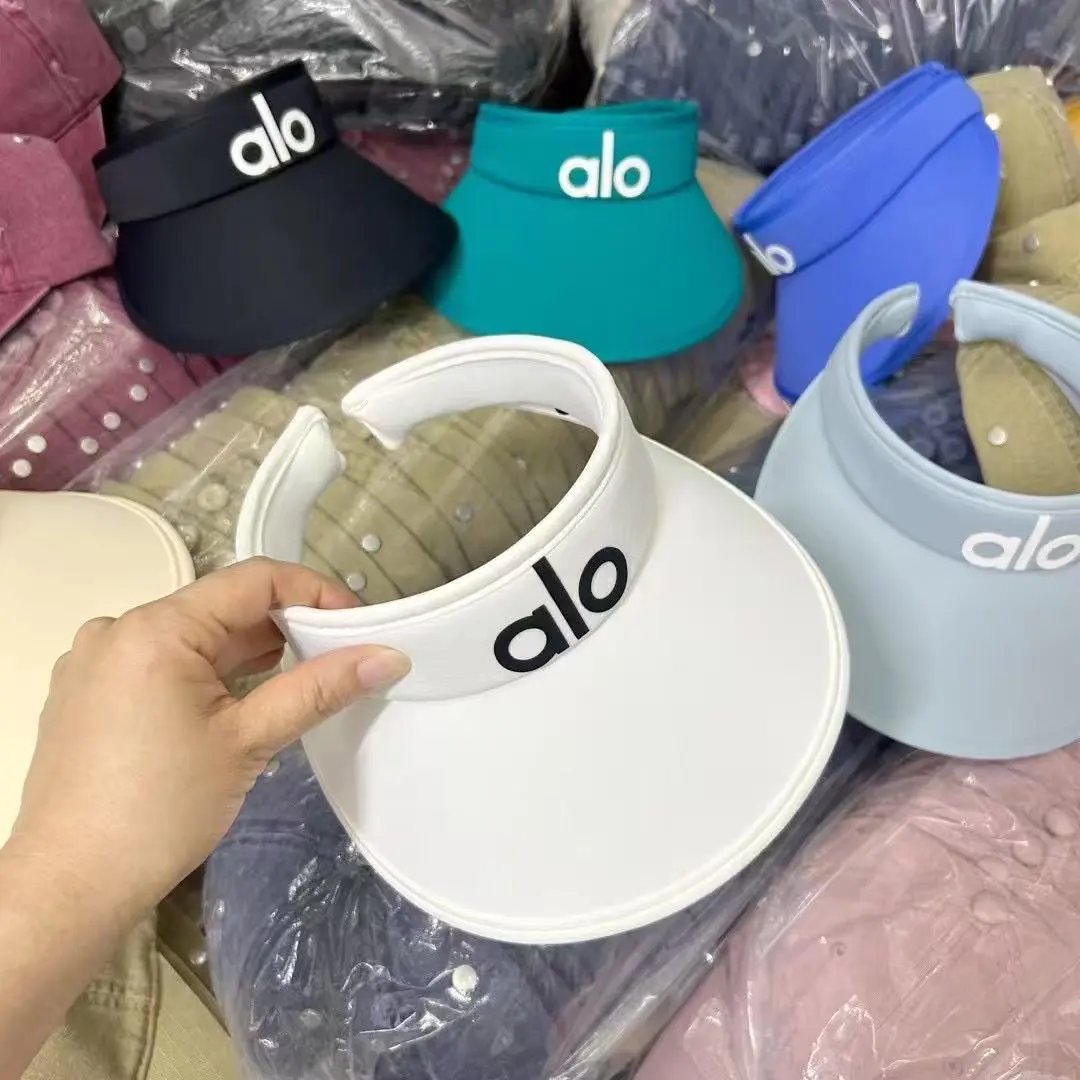 Alo Visor White Black Light Blue Royal Blue Teal Cream Sport Sun Visor