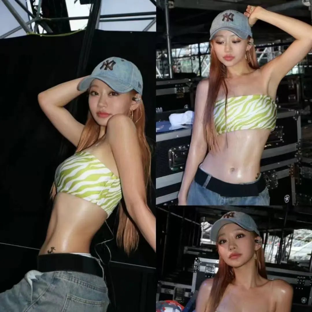 New York Yankees Cap Green White Zebra Print Tube Top Casual