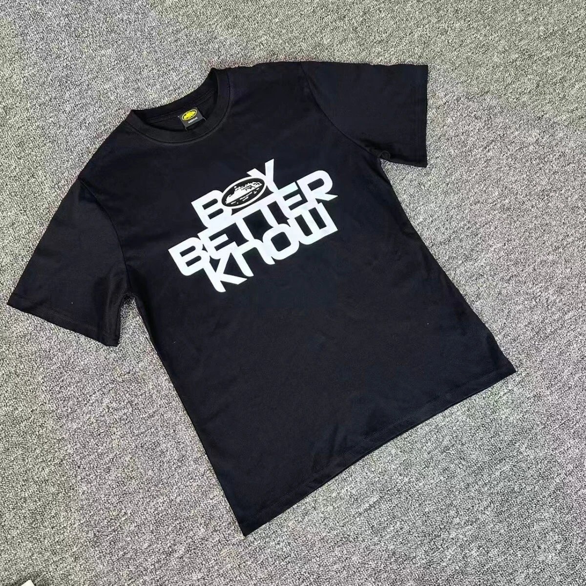 Boy Better Know White Black Graphic Print T-Shirt