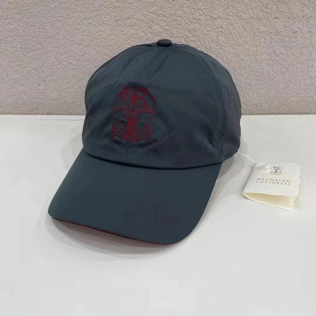 Brunello Cucinelli Hats Embroidered Baseball Cap image 2